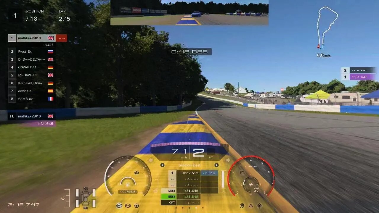 GT7 taking them on in a fat wollowy tank