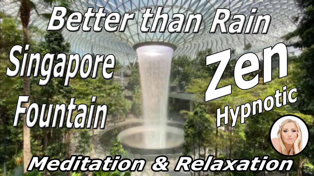 Incredible HYPNOTIC Fountain – Relax – Better than Rain White Noise - Jewel Changi Airport Singapore