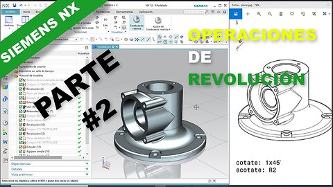 NX Siemens Revolve Operation tutorial