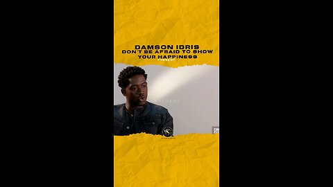 @damsonidris Don’t be afraid to show your happiness