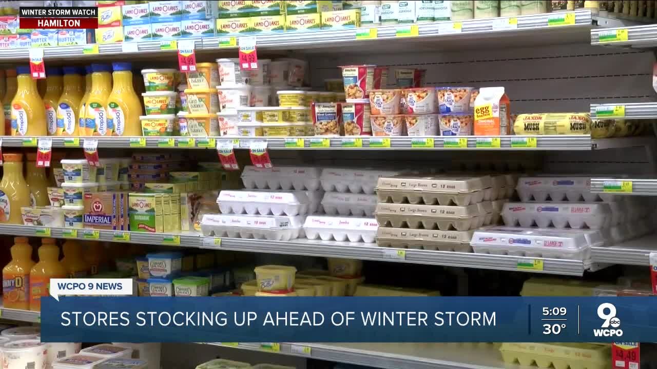 Shoppers stocking up before store