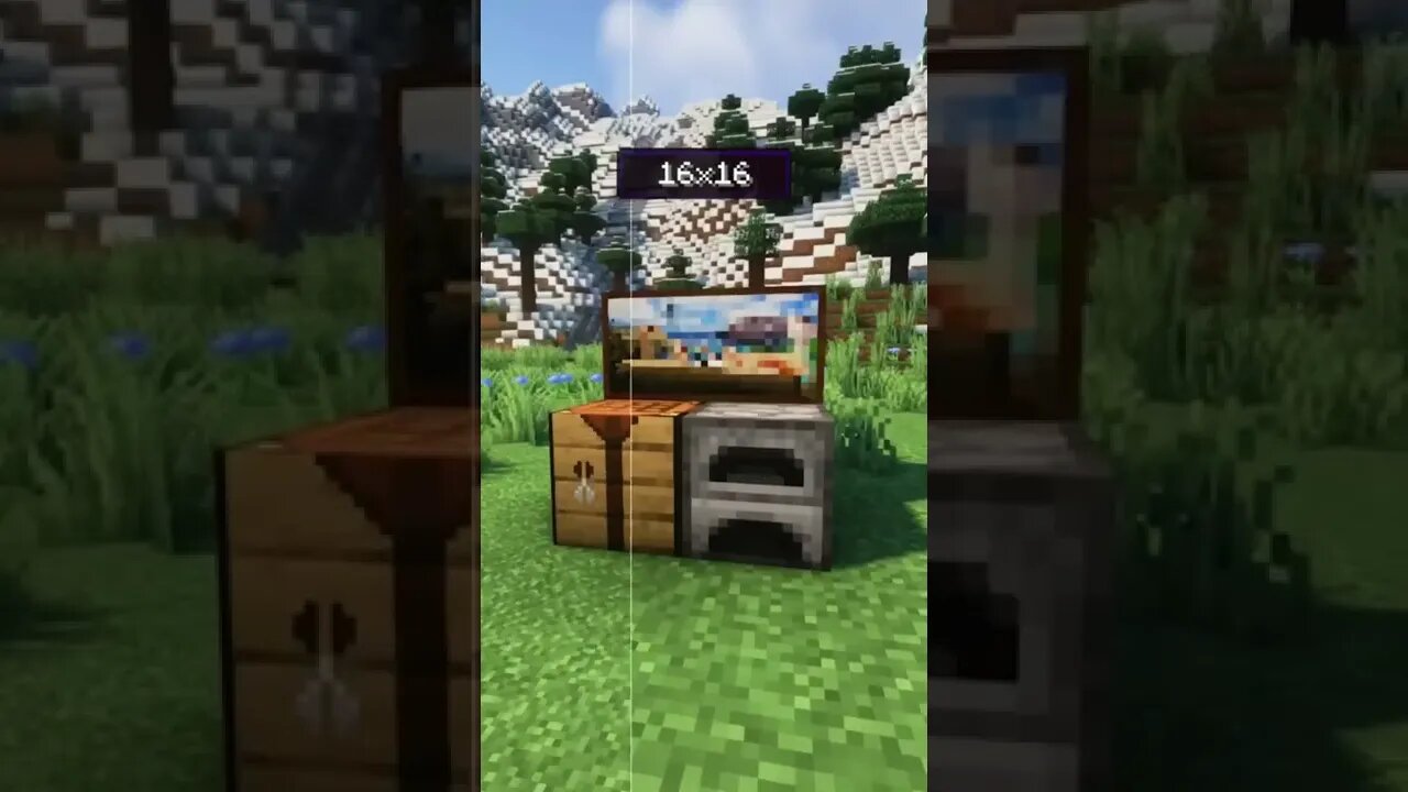 Minecraft resolution upgrade #Shorts #Minecraft