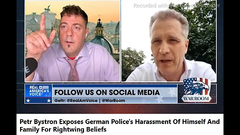 GERMANY>"HISTORY REPEATING"- NEW GESTAPO & SS RAIDS - Petr Bystron Exposes German Police's Harassment Of Himself And Family For Rightwing Beliefs - 22 mins.