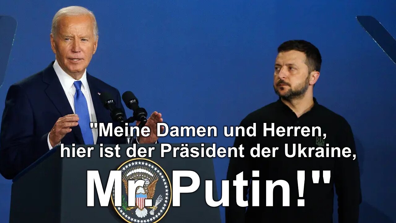 "Meine Damen und Herren, hier ist der Präsident der Ukraine, Mr. Putin!"