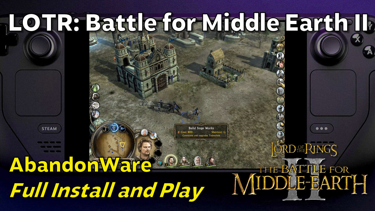 Steam Deck: AbandonWare Install - LOTR: Battle for Middle Earth II (Download, Install, Play)