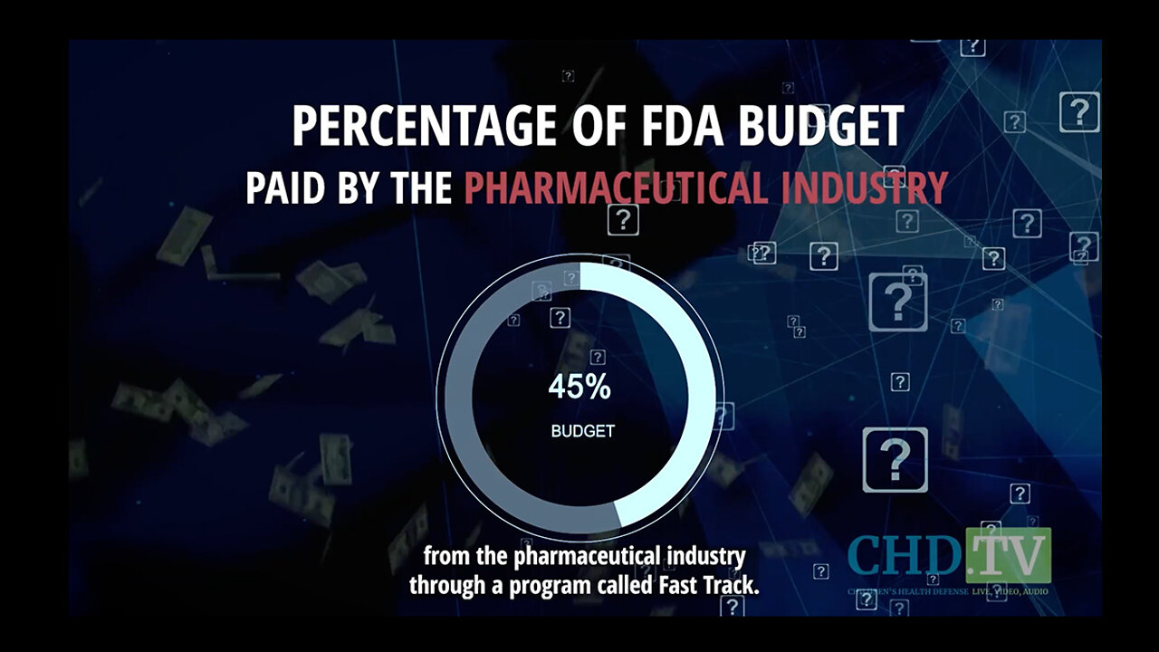 45% Of The FDA Budget Is Paid For By Big Pharma!