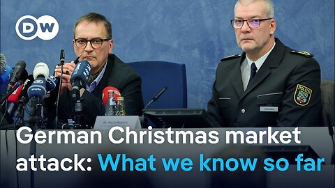 Authorities hold press conference after attack on a Christmas market in Germany | DW News