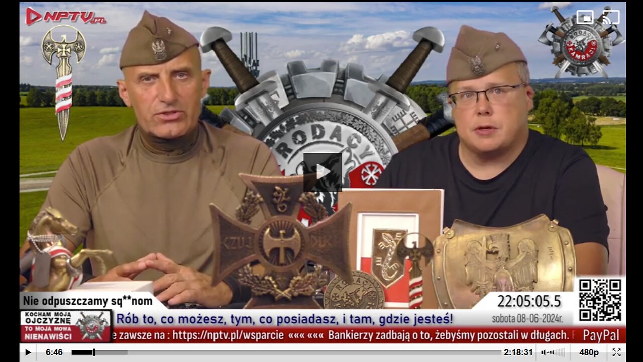 Nie odpuszczamy sqsynom. Sob. 8. 06. 2024r. Wojciech Olszański, Marcin Osadowski NPTV.pl Rodacy