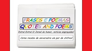 Notícias engraçadas: Corno recebe de aniversário um par de chifres! [Frases e Poemas]