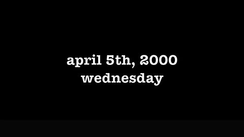 YEAR 18 [0086] APRIL 5TH, 2000 - WEDNESDAY [#thetuesdayjournals #thebac #thepoetbac #madjack]