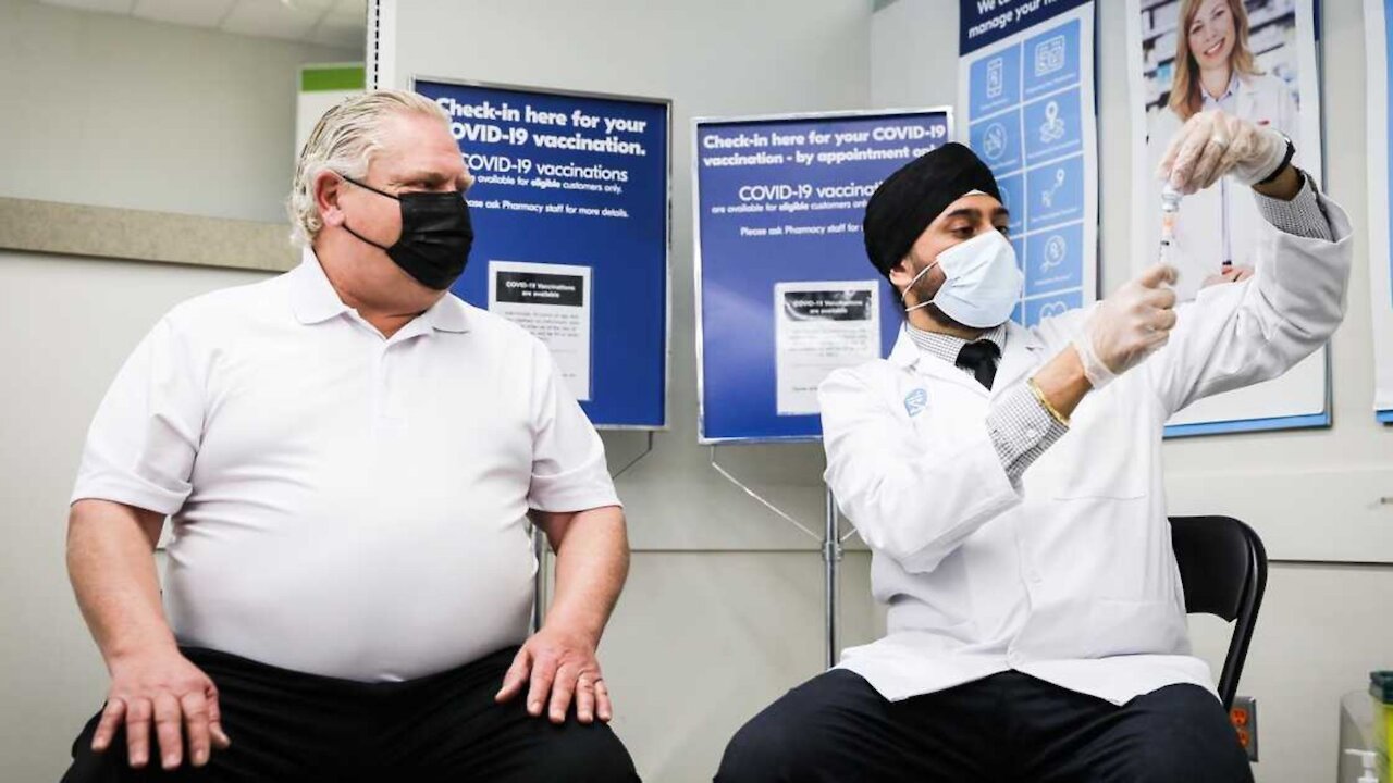 Doug Ford Just Got A COVID-19 Vaccine Dose & Then Immediately Went Shopping