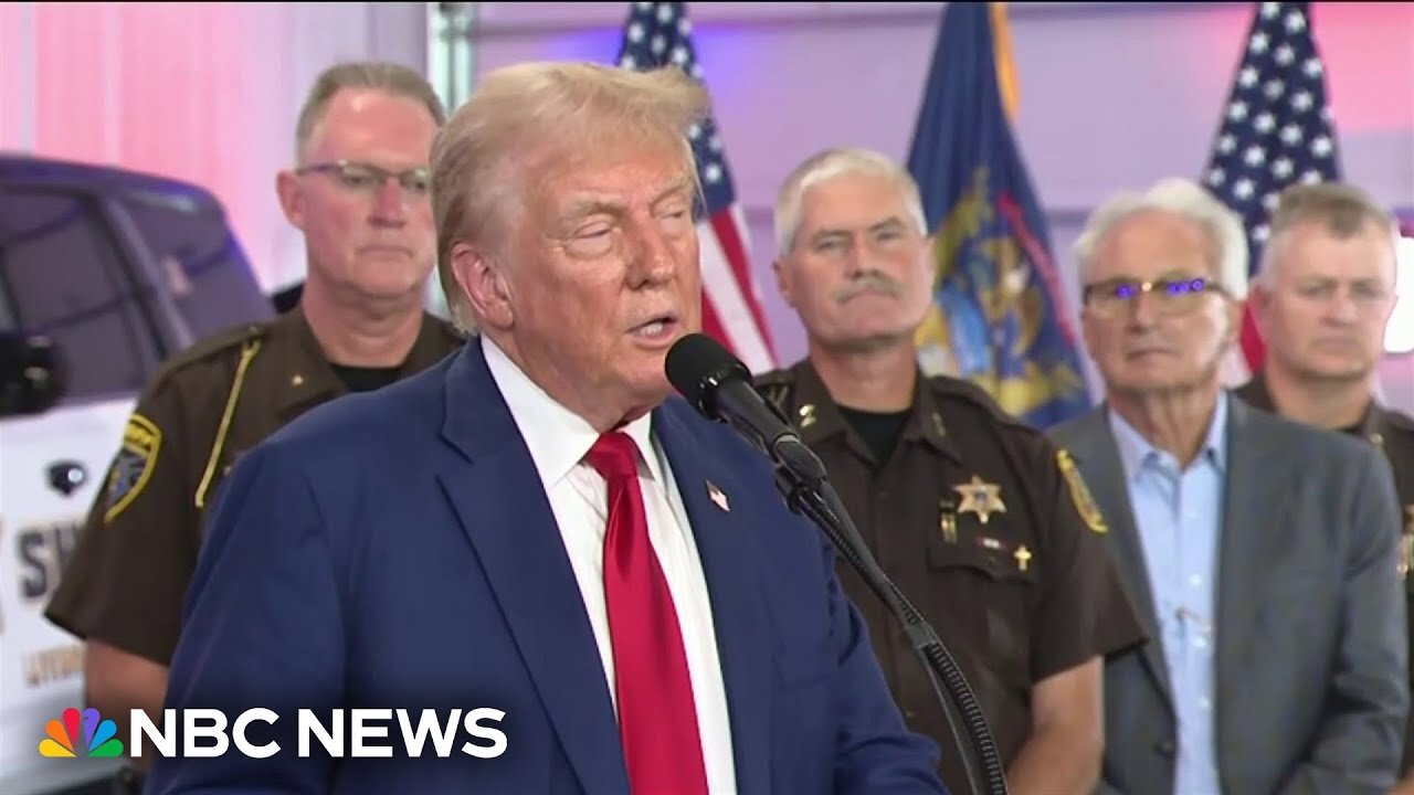 Trump criticizes Harris on crime at Michigan campaign rally