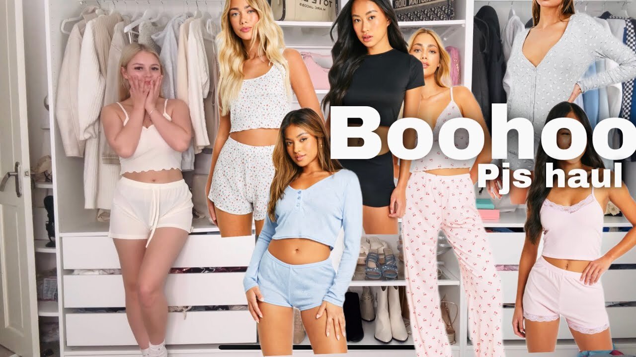 Boohoo pjs haul | try on