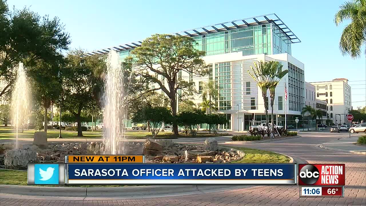 Off-duty Sarasota Police Officer assaulted by group of teens