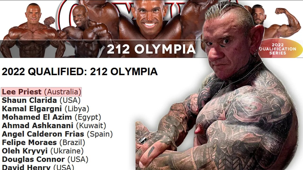 LEE PRIEST: 212 Olympia Qualification Announced!!! | Predictions for top 6