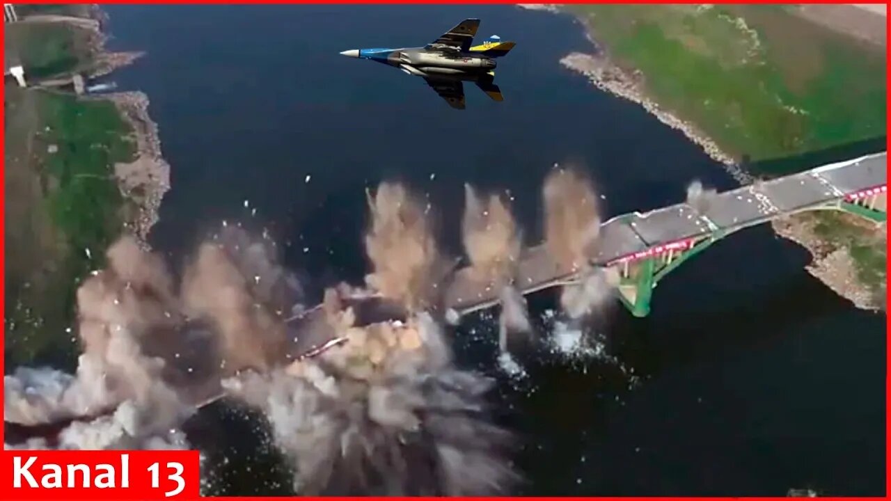 This is how Ukrainian fighters blew up bridge on Russian territory with US bombs - operational image