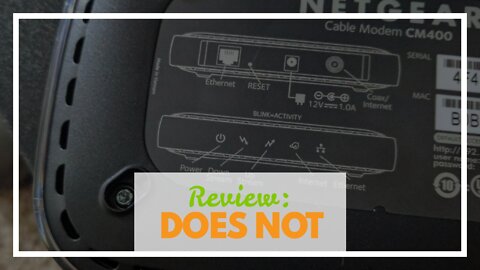 Review: NETGEAR Cable Modem DOCSIS 3.0 (CM700-1AZNAS) Compatible with All Major Cable Providers...