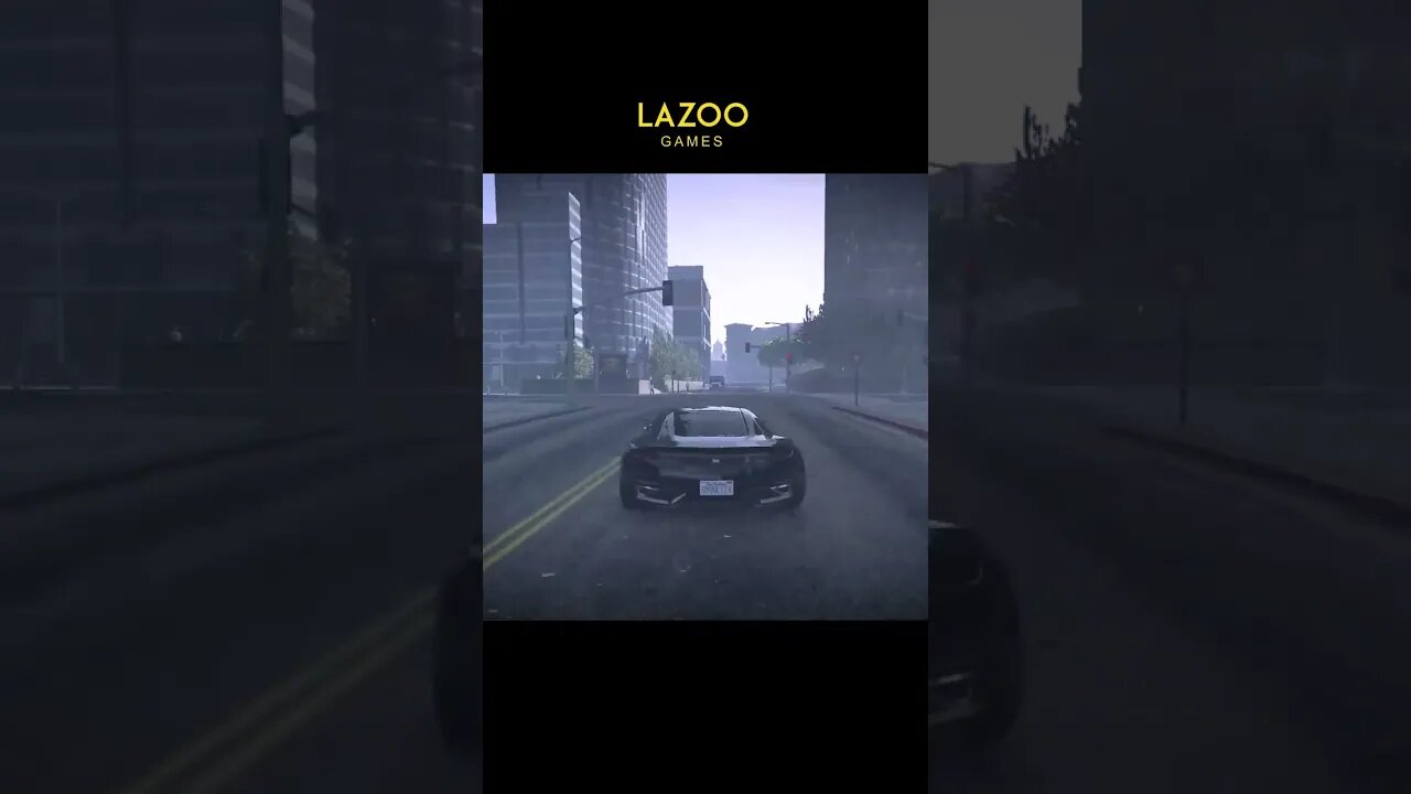 Black sports car drive #shorts #gta5 #gtav #lazoogames #tiktok