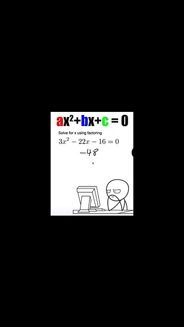How to factor quadratic equations in standard form (Jae Academy)