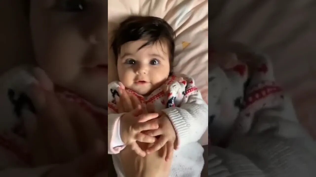 Cute Baby try not to smile Challenge #41 #shorts