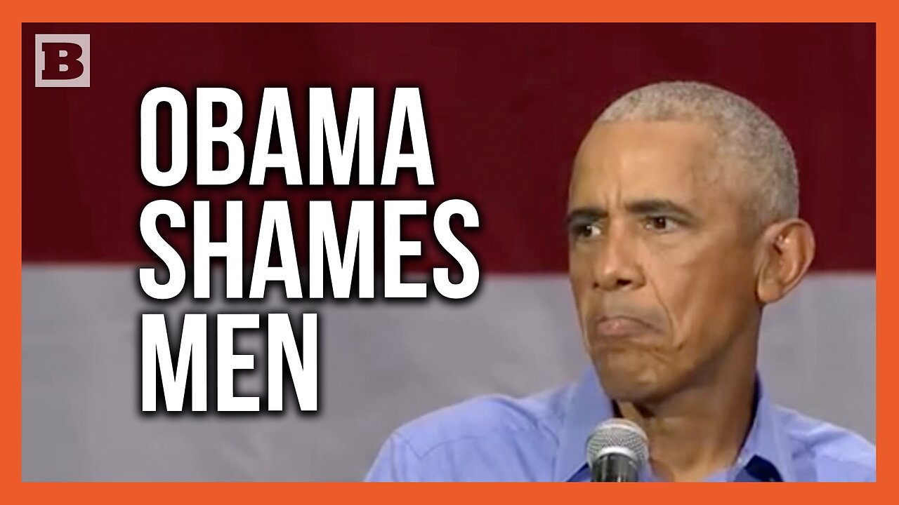 "I'm Sorry, Gentlemen": Obama Shames Men for Their Support of Trump