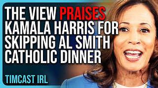 The View PRAISES Kamala Harris For SKIPPING Al Smith Catholic Dinner, Freedom Toons ROASTS HER