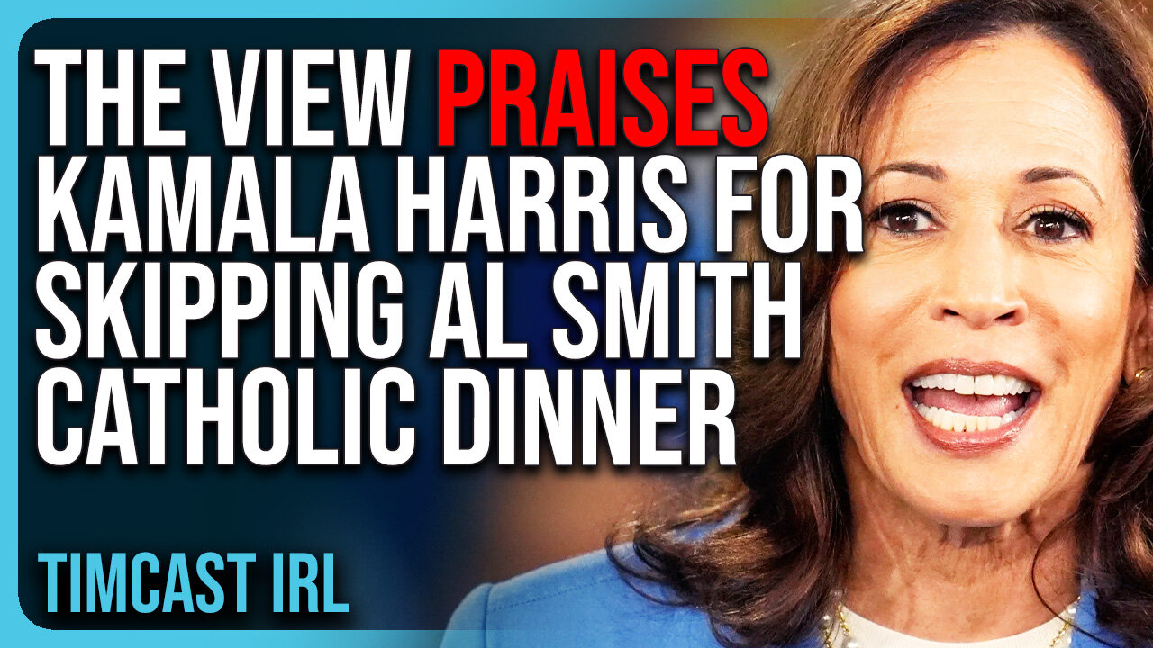 The View PRAISES Kamala Harris For SKIPPING Al Smith Catholic Dinner, Freedom Toons ROASTS HER