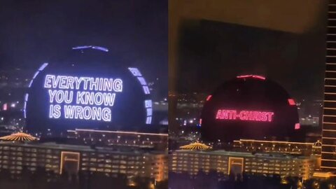 STRANGE THINGS ARE HAPPENING IN LAS VEGAS ON THE SPHERE! WHAT DOES THIS MESSAGING MEAN???