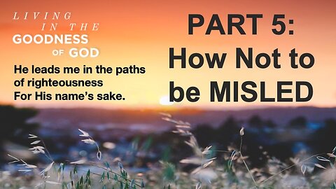 How Not to be Misled-10:30 Service-Rev. Chris Dito