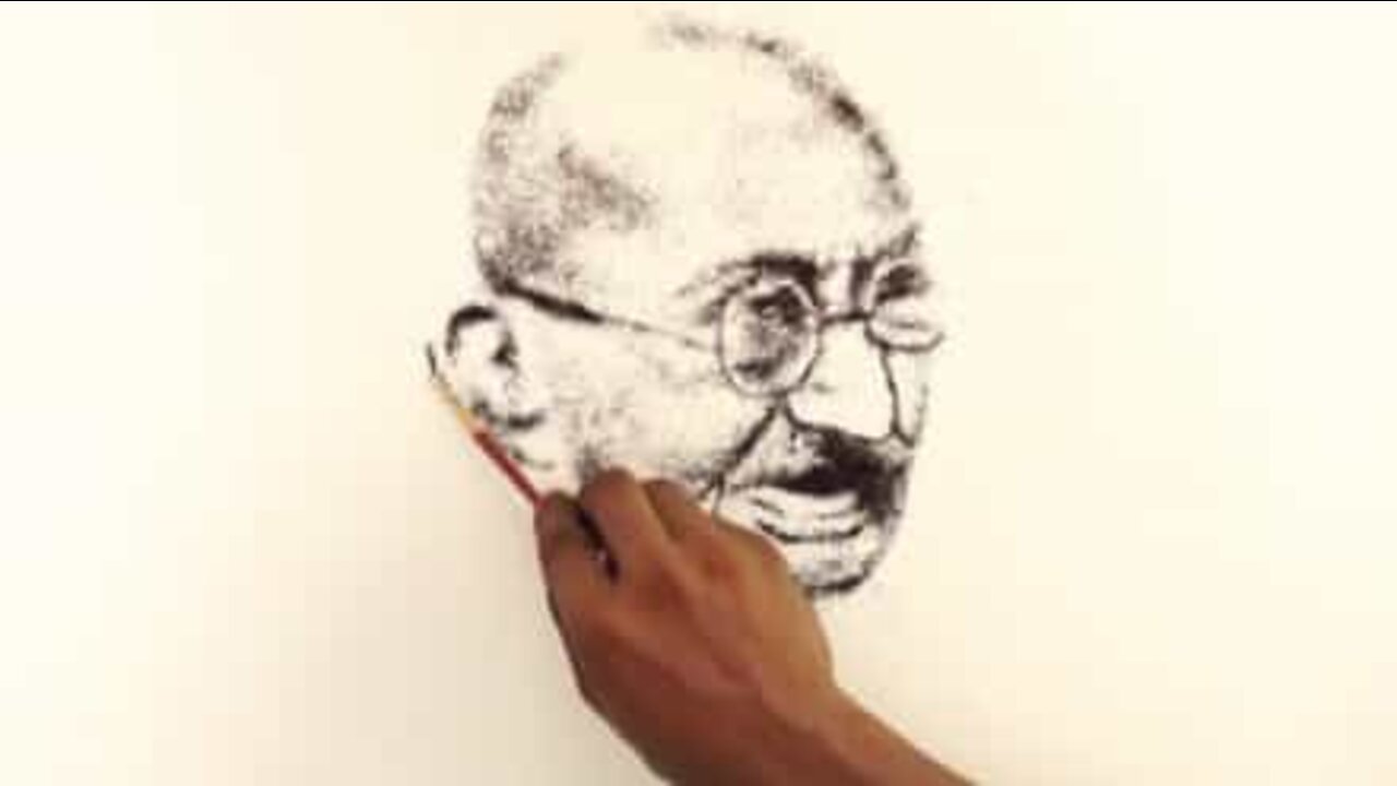 髪の毛で作った素晴らしいポートレート