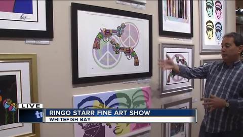 Ringo Starr artwork on display in Whitefish Bay