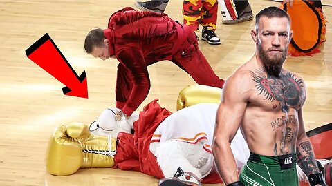 Connor McGregor KNOCKS OUT Miami Heat mascot at the NBA FINALS! Mascot RUSHED to the ER with INJURY!