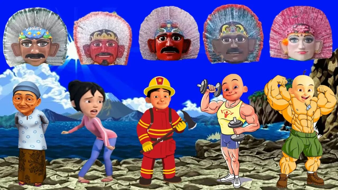 Keluarga Upin Ipin Opah Dan Sahabat Berubah Jadi Ondel ondel!!