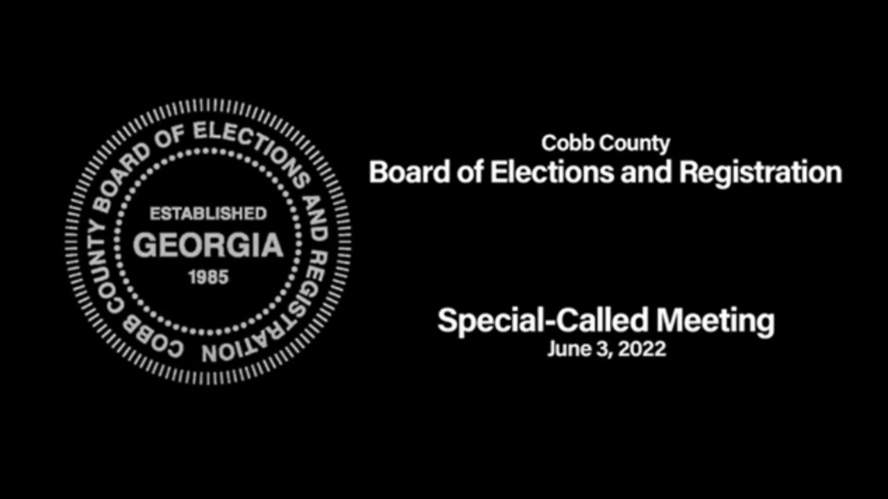 ANOTHER 2022 Election Faux Pas? —Cobb County, GA!