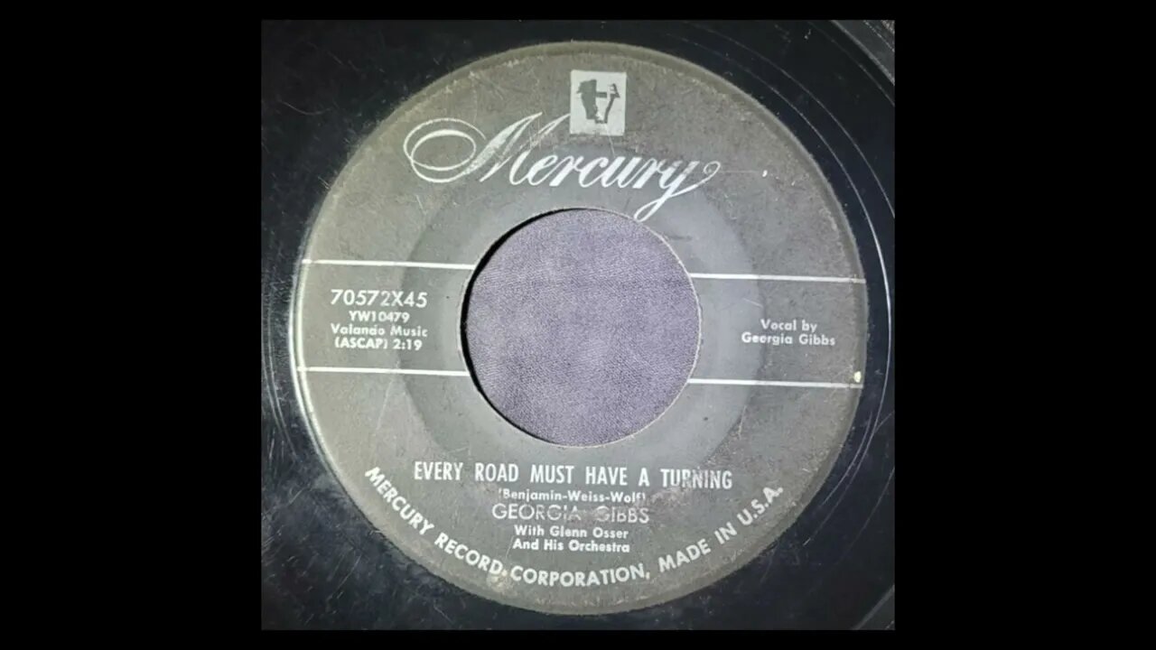 Georgia Gibbs, Glenn Osser and His Orchestra - Every Road Must Have a Turning