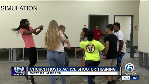 Church hosts active shooter training in West Palm Beach