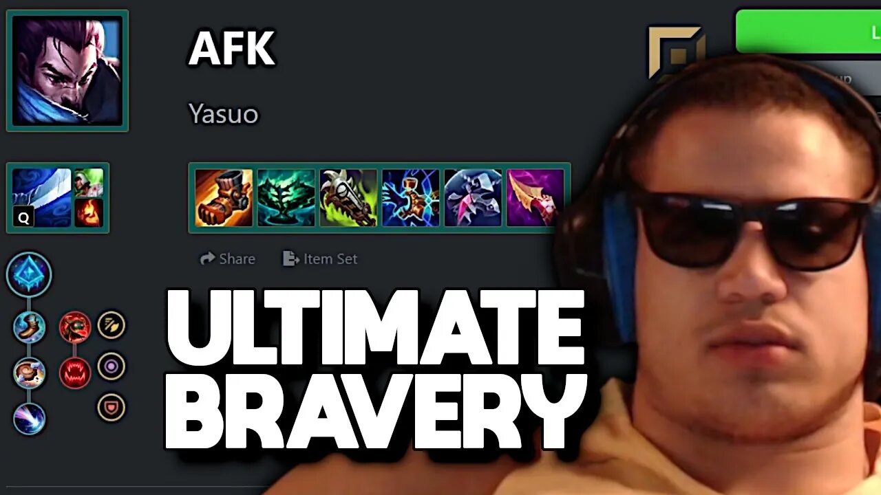 Tyler1 AFK Yasuo | Ultimate Bravery Challenge