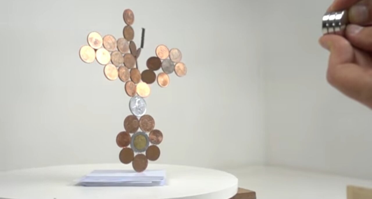 Coins in a magnetic field Magnetic Games