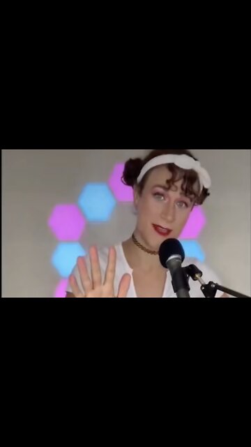 Transgender TikToker dresses as a school girl in skimpy skirt & top while showing off his ‘breasts’