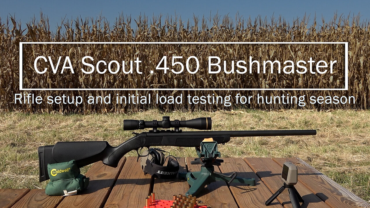 CVA Scout .450 Bushmaster: Initial setup and load testing