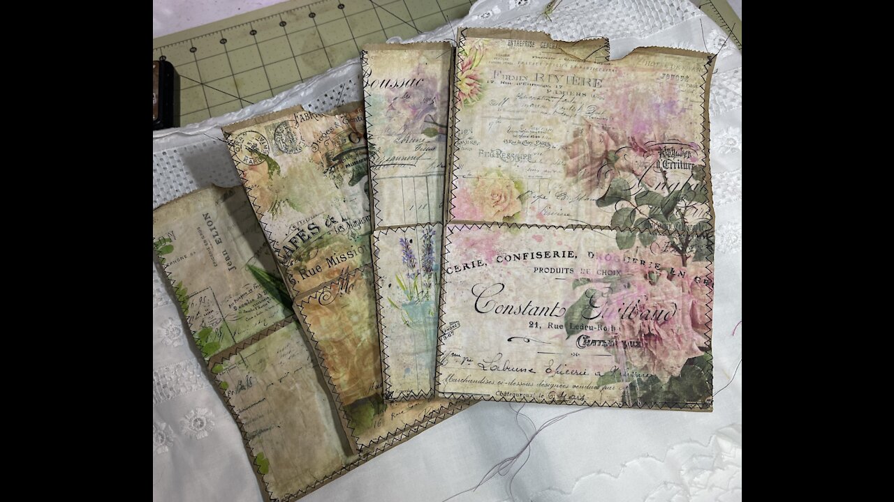 Part 1 Flower Garden journal in Bag Series