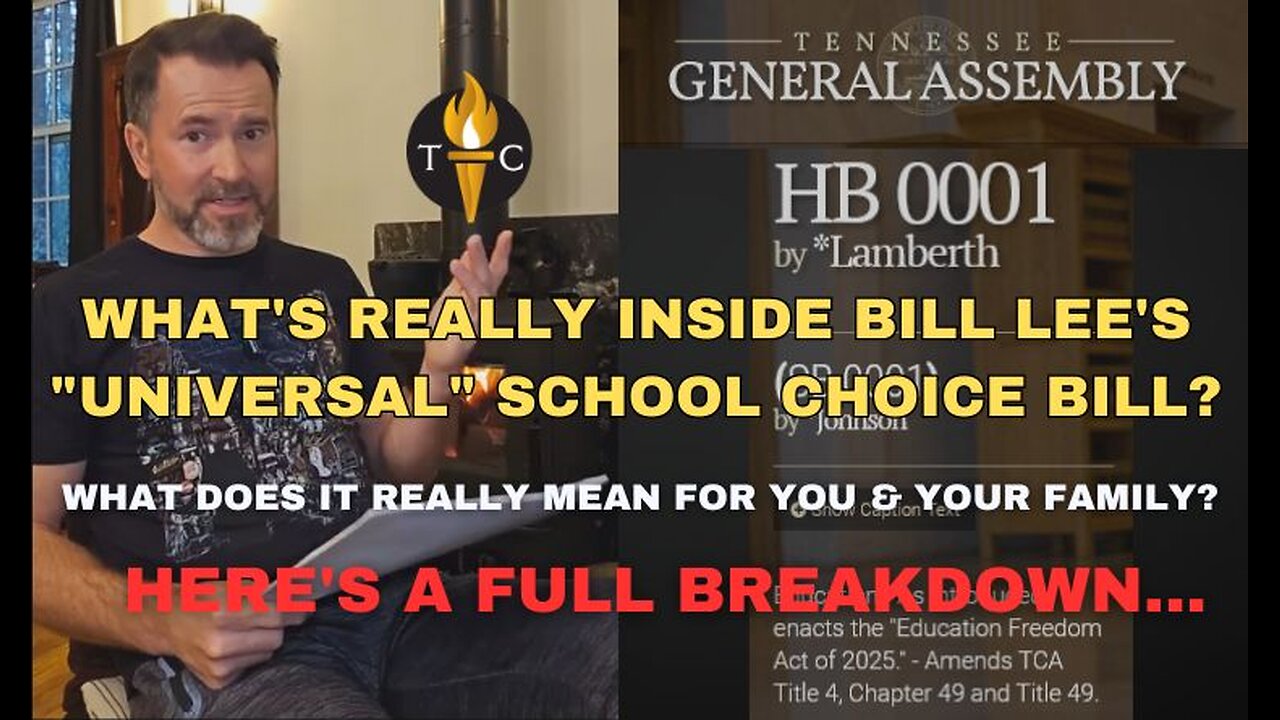 What's REALLY inside Bill Lee's "Universal" School Choice bill? Here's a full breakdown...