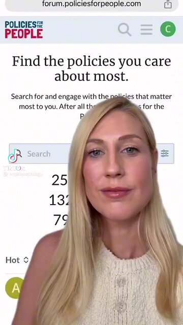 POLICIES FOR THE PEOPLE Set up by RFK Jr.