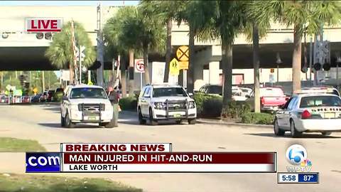 Pedestrian struck by hit and run driver near Lake Worth High School