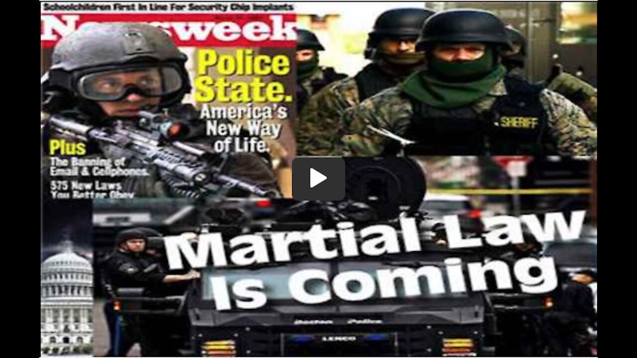 Mandatory Military Control NEW WORLD ORDER "MARTIAL LAW"