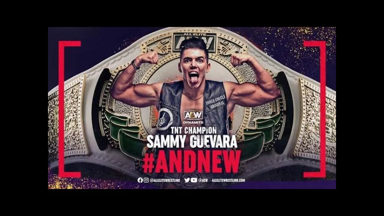 SAMMY GUEVARA Wins The TNT TITLE , ADAM COLE Vs. JUNGLE BOY : AEW DYNAMITE 9/29/21