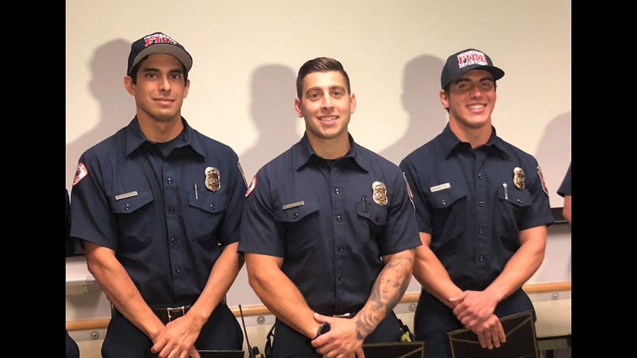 Off-duty firefighters save man's life at Aviators baseball game