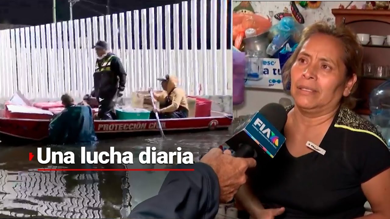 Desesperación en Chalco: Vecinos resisten en la lucha diaria contra las inundaciones