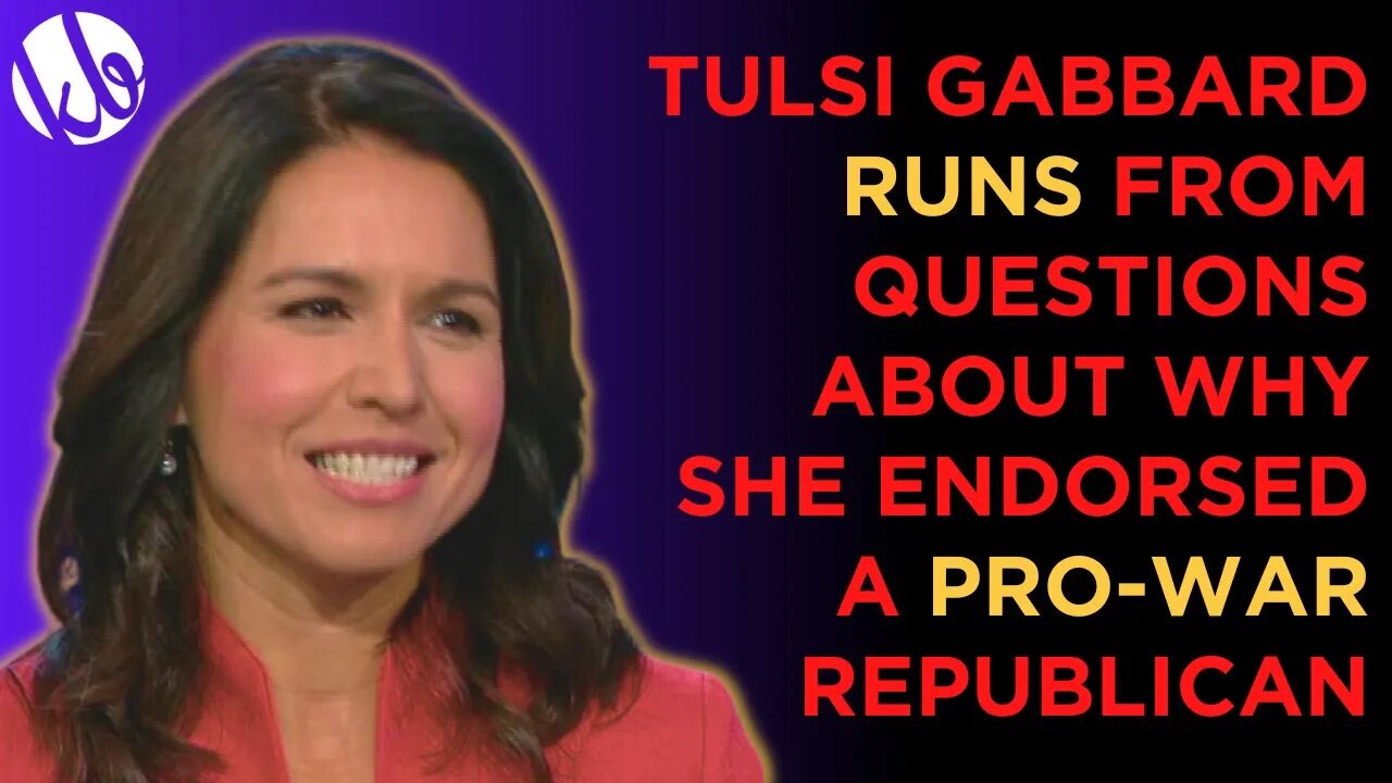 Tulsi Gabbard RUNS AWAY, refuses to answer questions about why she endorsed a pro-war republican