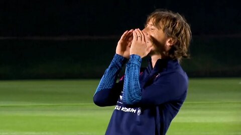 Luka Modric has FUN as Croatia train in lead-up to Semi-Final against Argentina